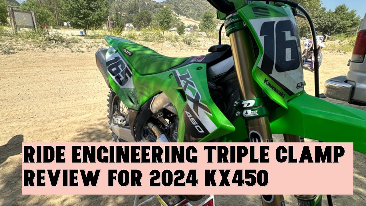 Обзор тройного зажима Ride Engineering для Kawasaki KX450 2024 года