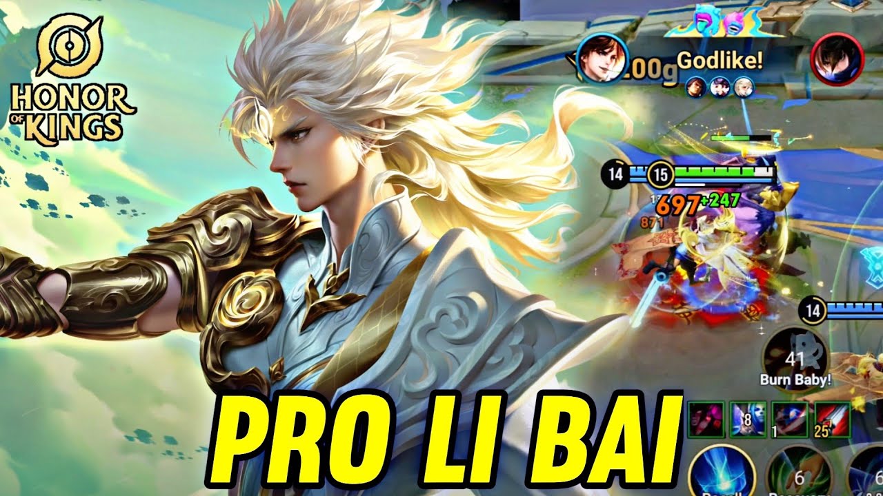 HOK : LI BAI GAMEPLAY | PRO LI BAI - HONOR OF KINGS