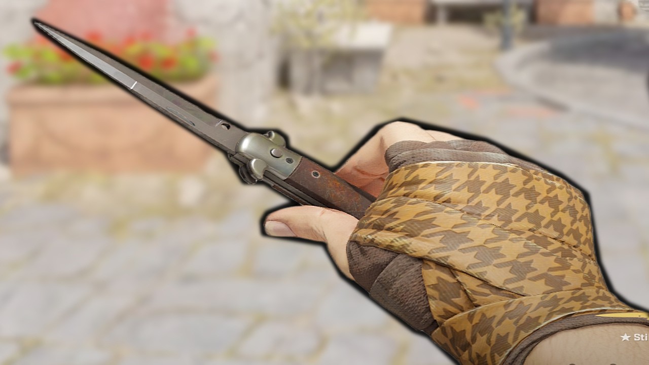 Я купил новый набор ножа и перчатки...