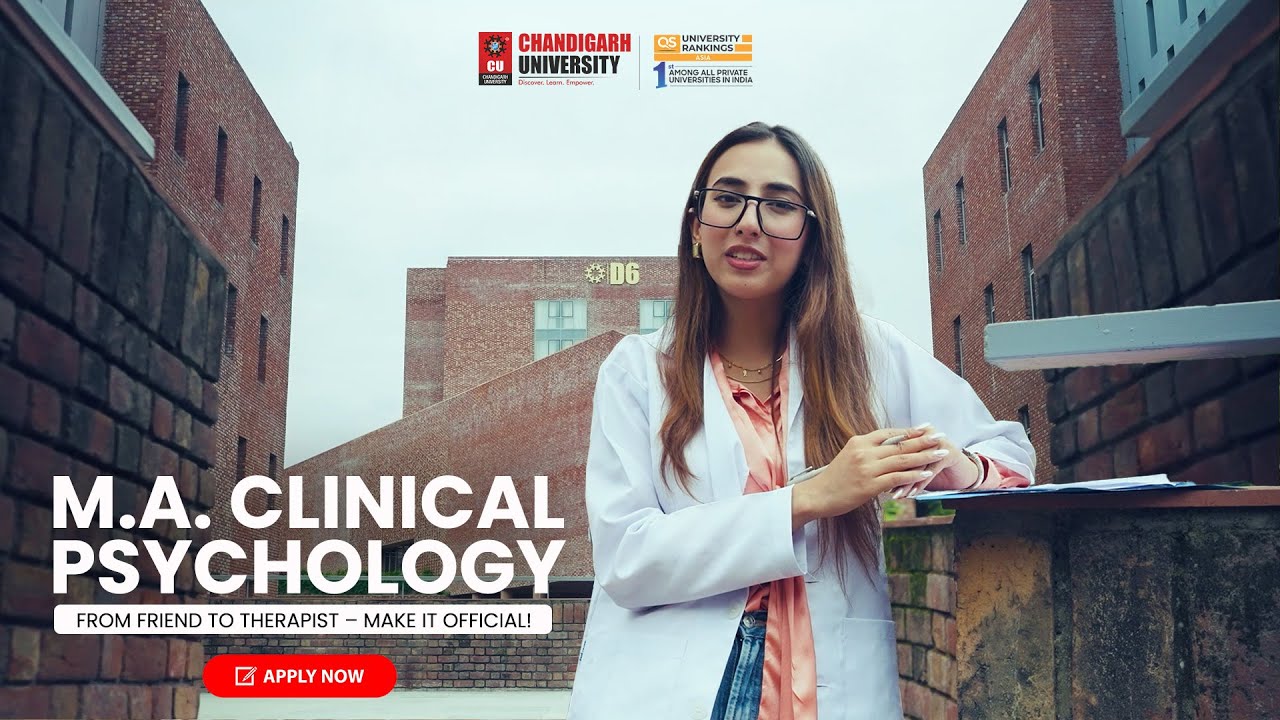 MA in Clinical Psychology at Chandigarh University - Scholarships | Placements | CUCET