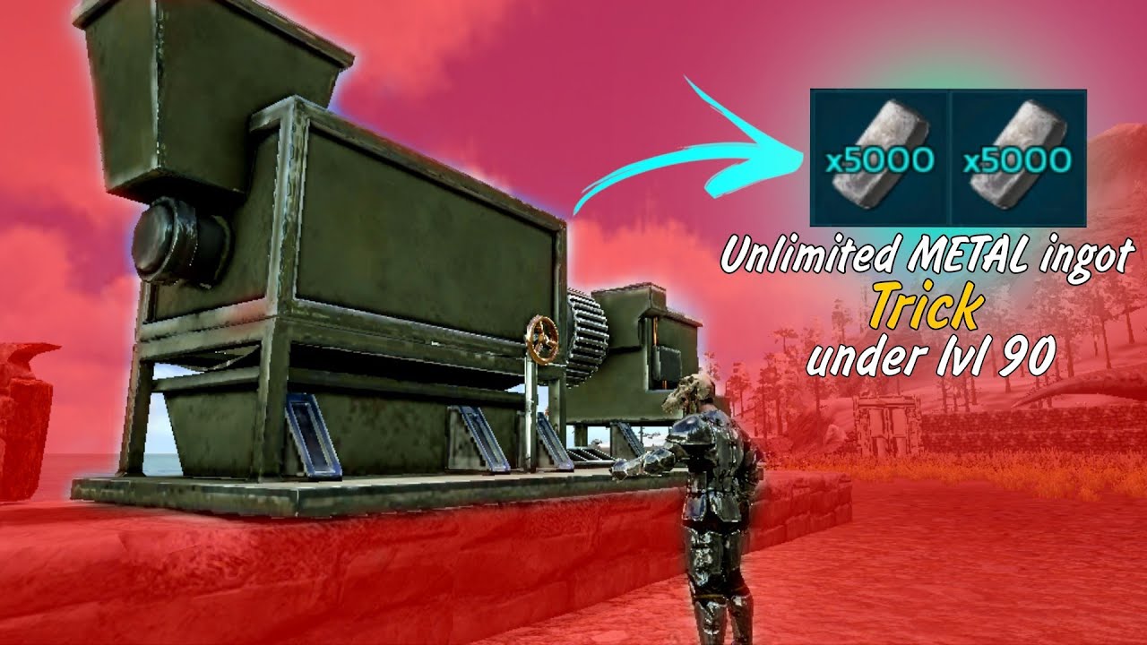 Unlimited METAL Farming trick (Ark mobile)