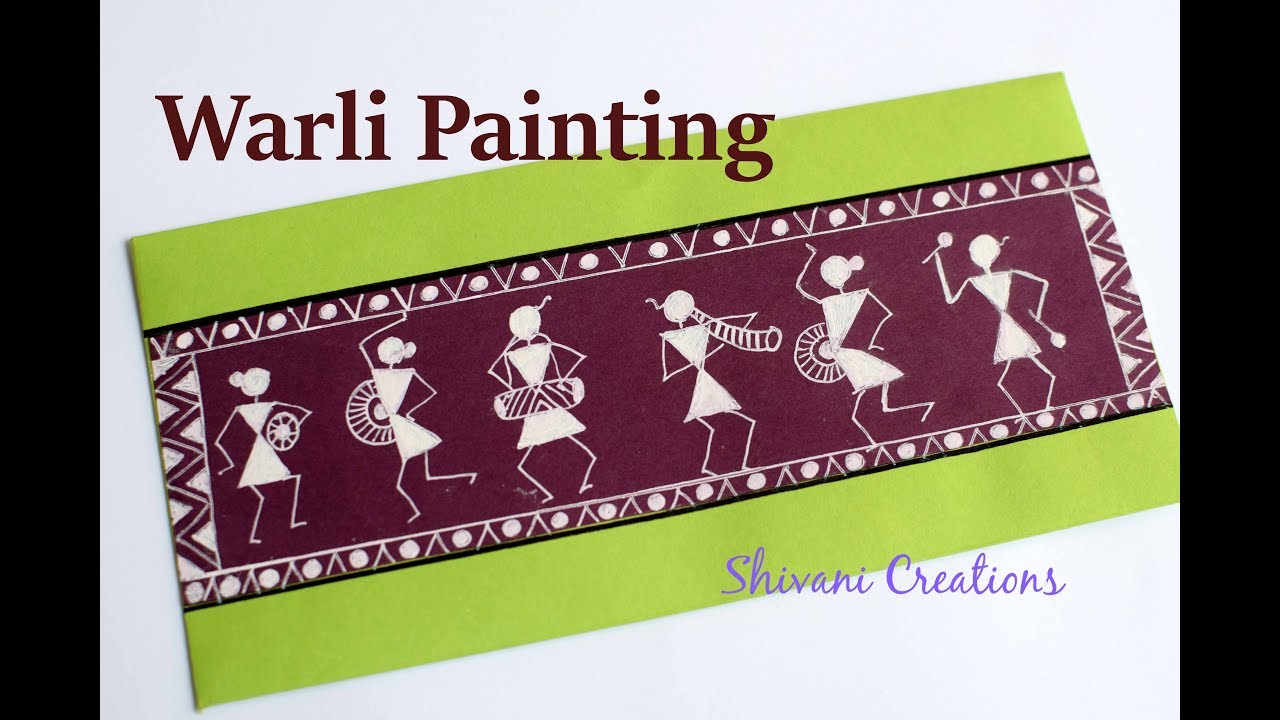 Warli Painting / Handmade Envelope/ Warli Painting Envelope