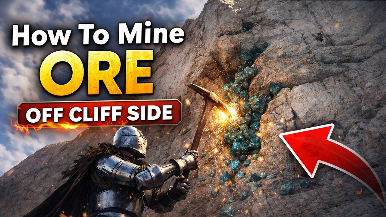 Crimson Desert: How To Mine Ore Off Cliff Side
