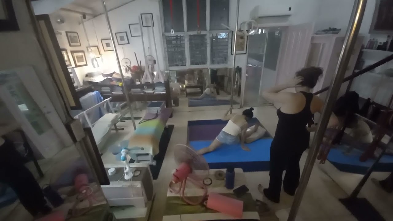 Intermediate to Advance Pole Tricks begins with how to split suspension anti gravity traction Gym
