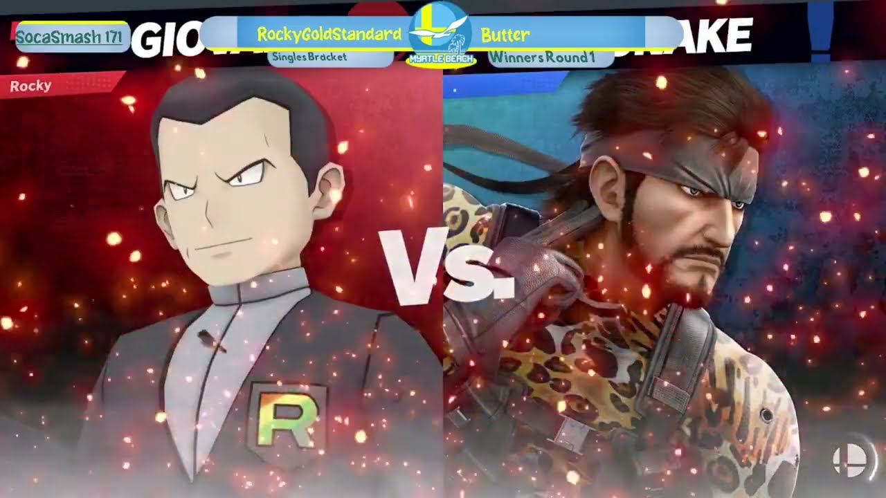 SocaSmash 171 Ultimate Singles: RockyGoldStandard (Pokemon Trainer) vs Butter (Snake) WR1