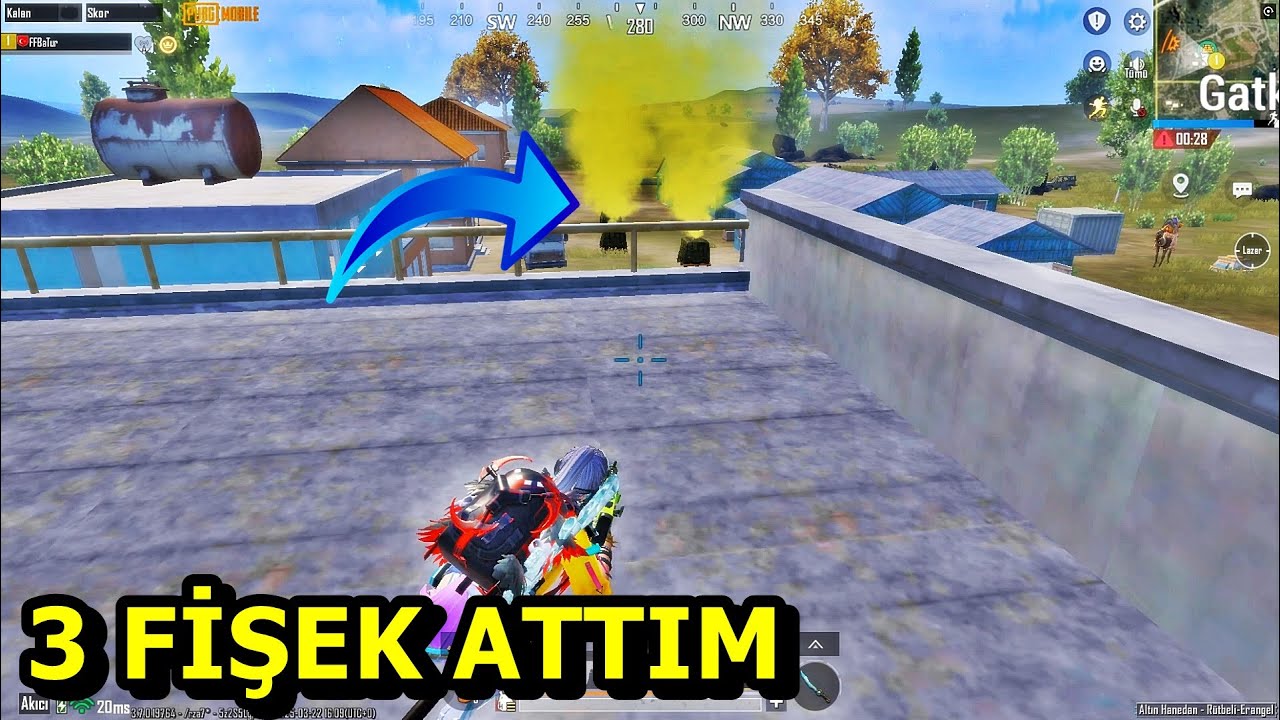 3 FİŞEK ATTIM ORTALIK KARIŞTI ! EFSANE MAÇ BATUR GAME SOLO SQUAD PUBG MOBİLE
