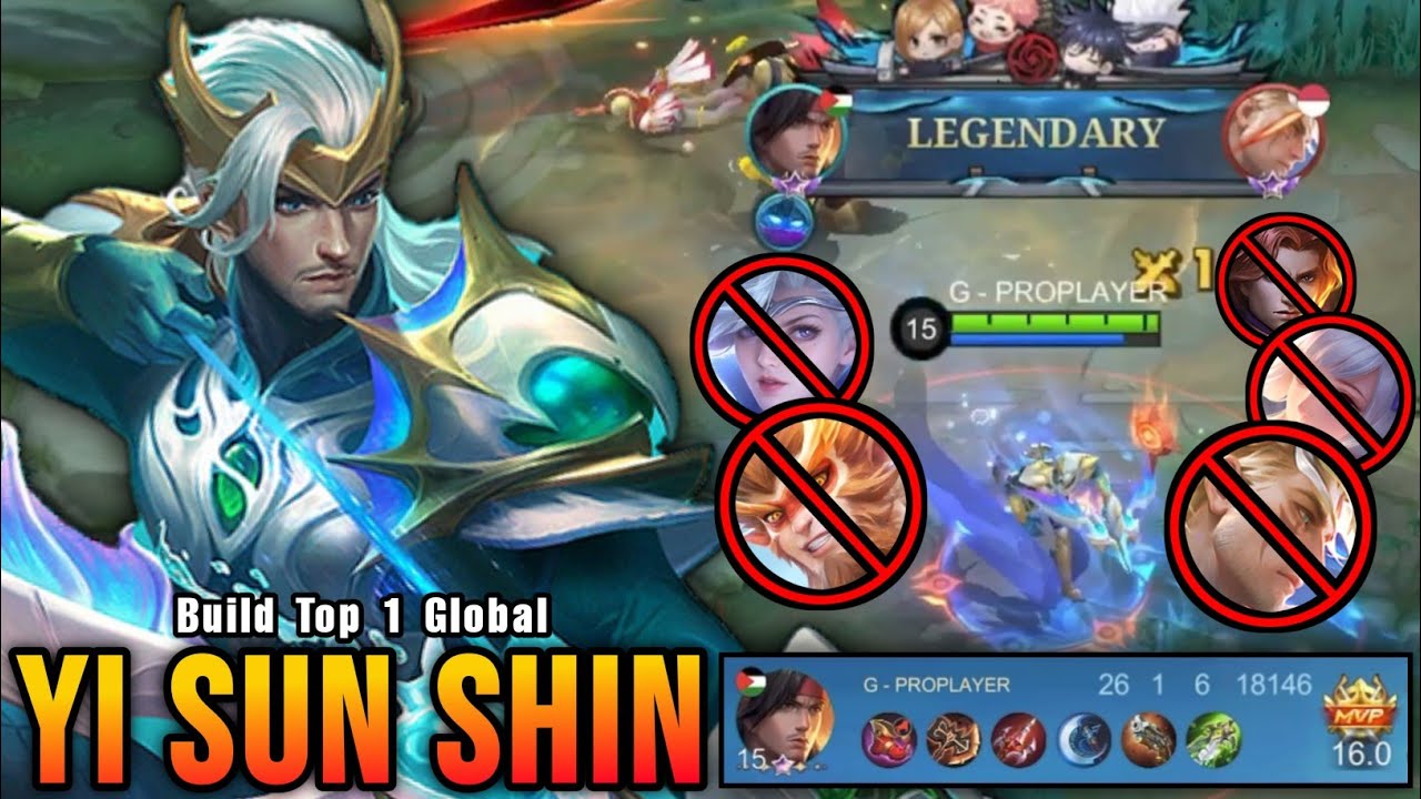26 Kills!! Legendary Yi Sun Shin MVP 16.0 Points!! - Build Top 1 Global Yi Sun Shin ~ MLBB