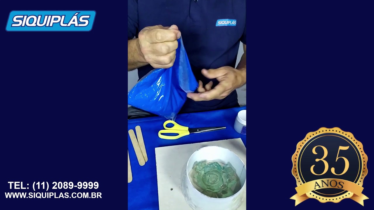 Molde de borracha de silicone macia com matriz em epóxi - Siqmol 6008