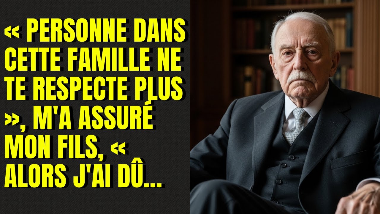 « Personne dans cette famille ne te respecte plus », m'a assuré mon fils, « alors j'ai dû...