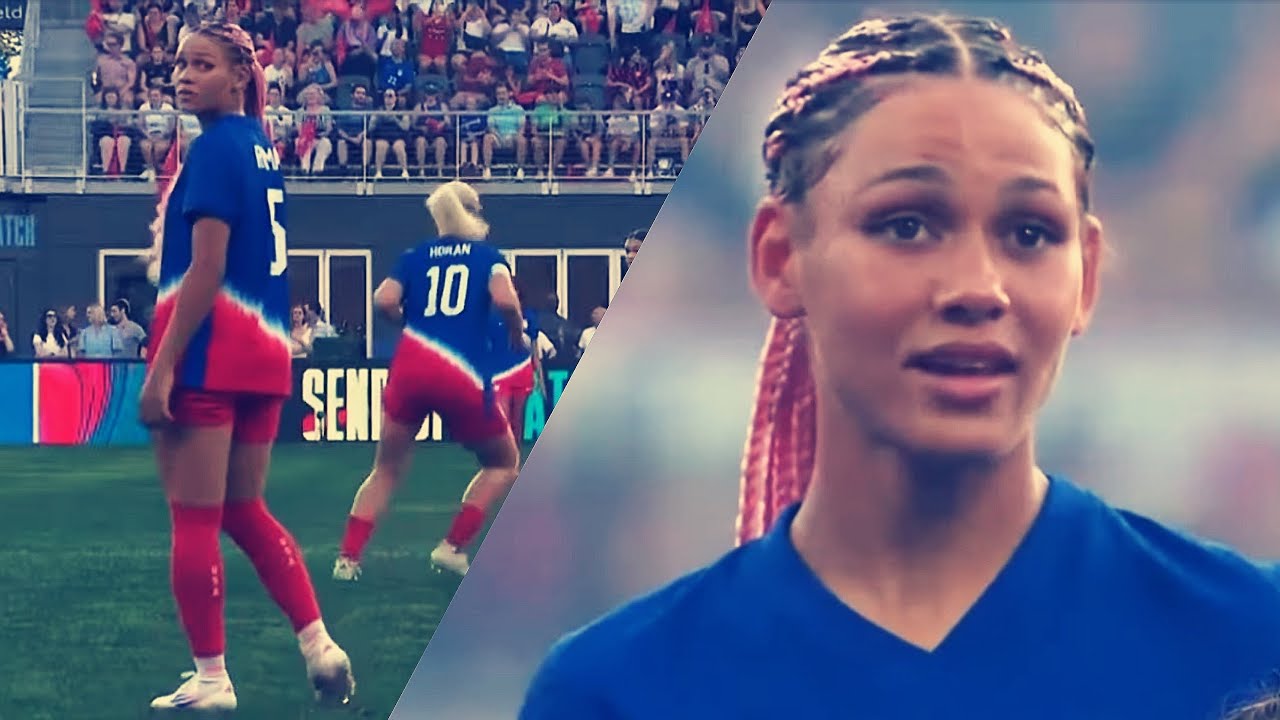 WOMAN OF THE MATCH Trinity Rodman vs Costa Rica July 16, 2024 - Send Off Match before OLYMPICS