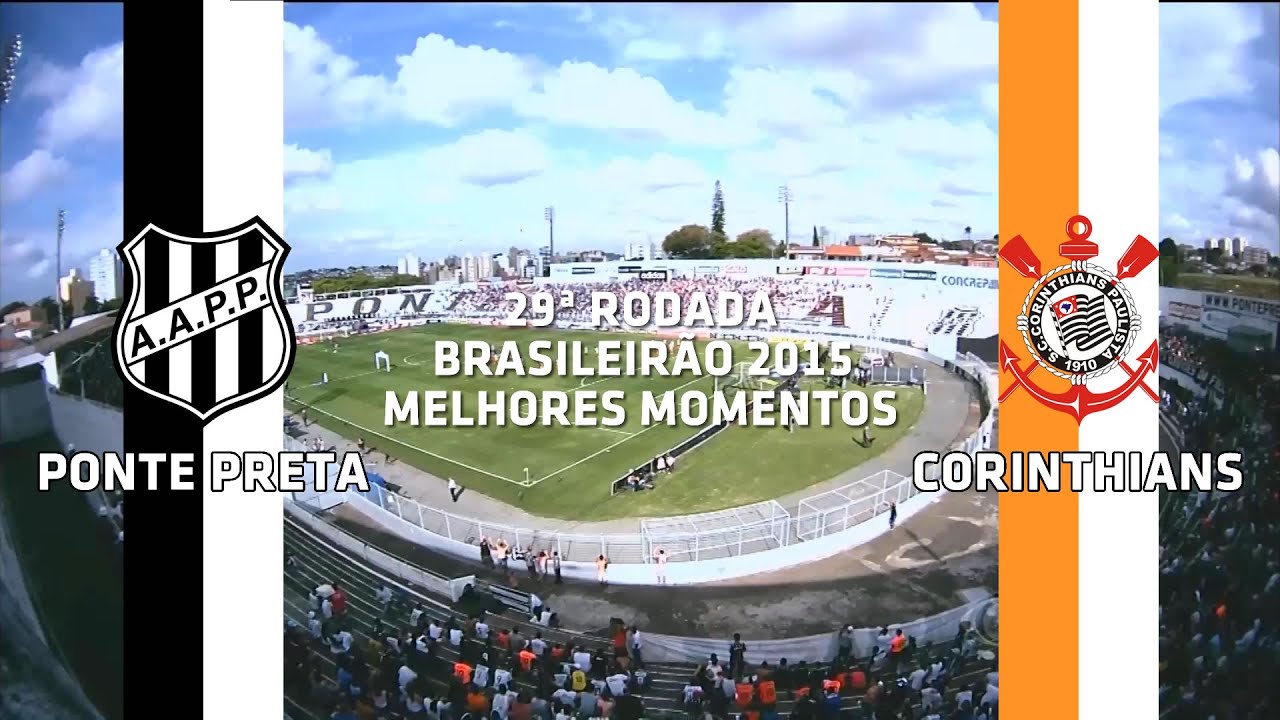 Melhores Momentos - Ponte Preta 2 x 2 Corinthians - Brasileirão - 04/10/2015