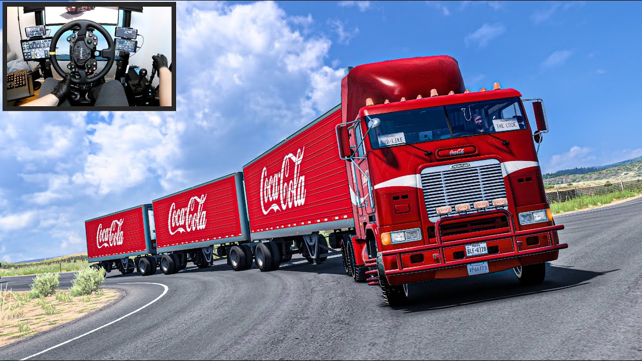 Coca-Cola in the World of American Truck Simulator - Moza R21 Setup