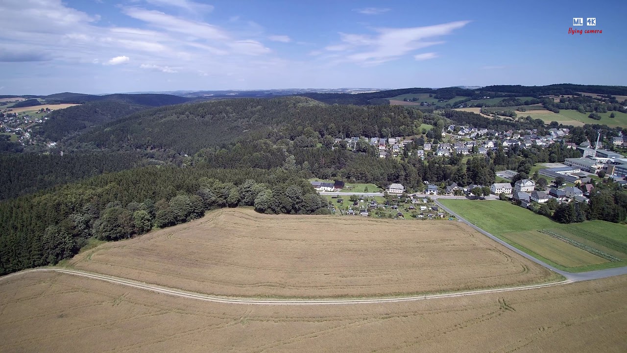 Zöblitz Ansprung Pobershau im Erzgebirge in 4K Luftaufnahmen