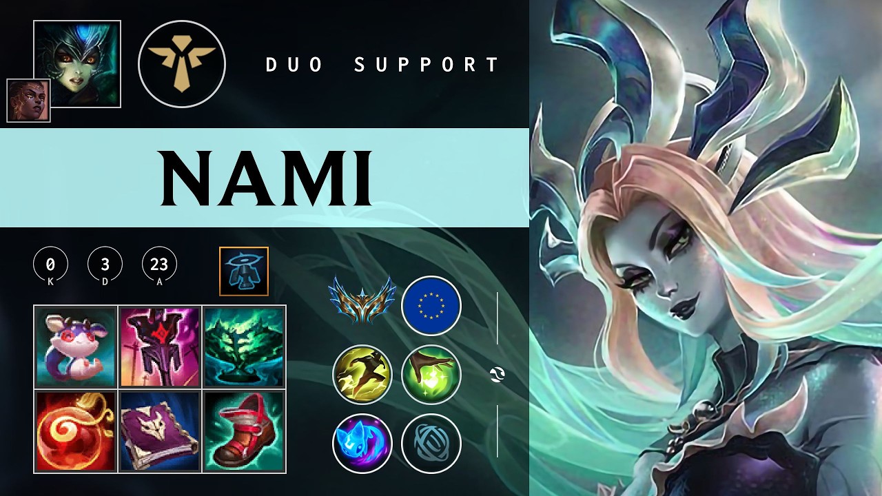 Nami Support vs Blitzcrank - EUW Challenger Patch 26.04