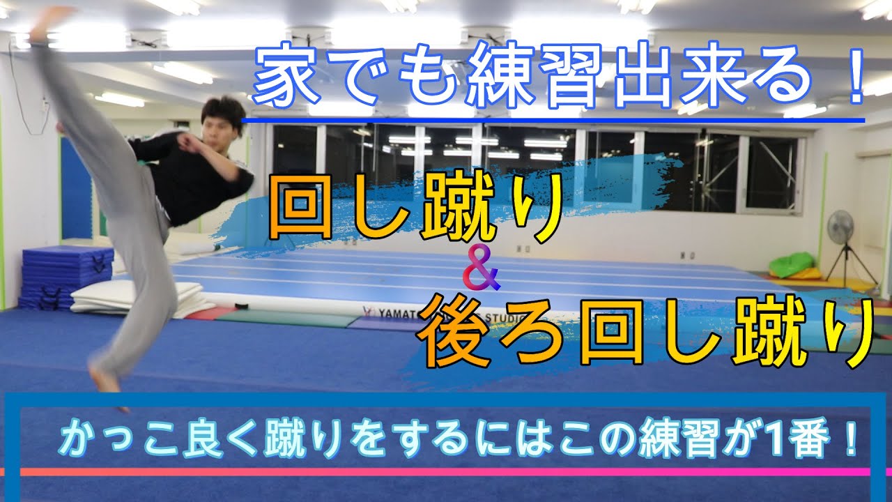 回し蹴り・後ろ回し蹴り【講座】