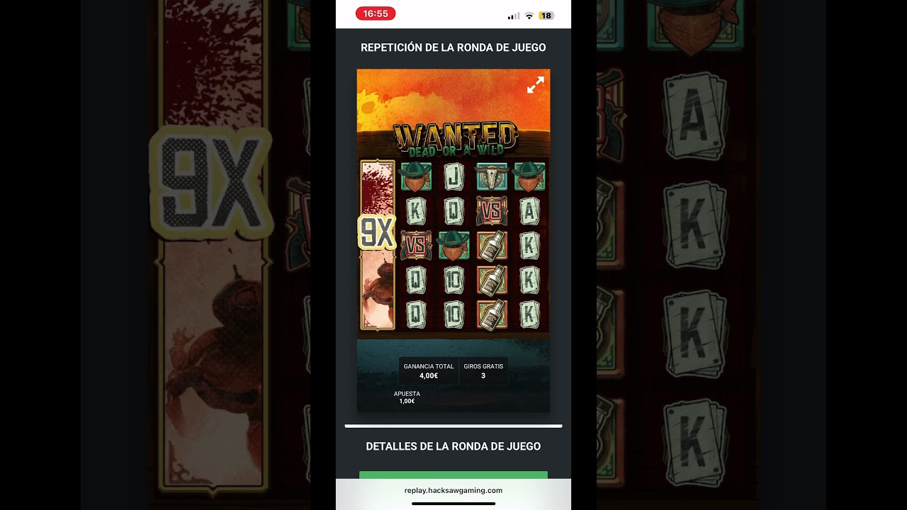 Jugando ha 1&euro; la tirada abro bono en la WANTED slot