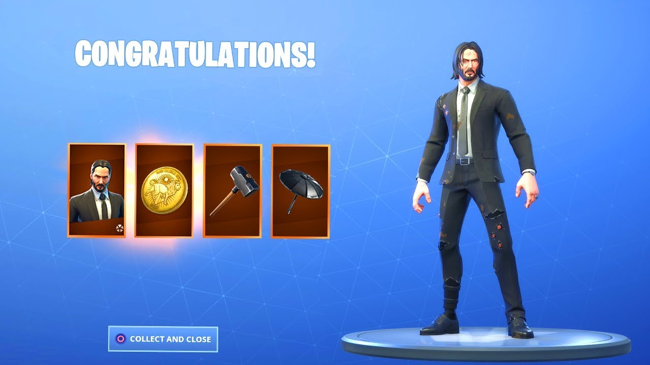 The New JOHN WICK Skin in Fortnite.. (100% UNLOCKED)