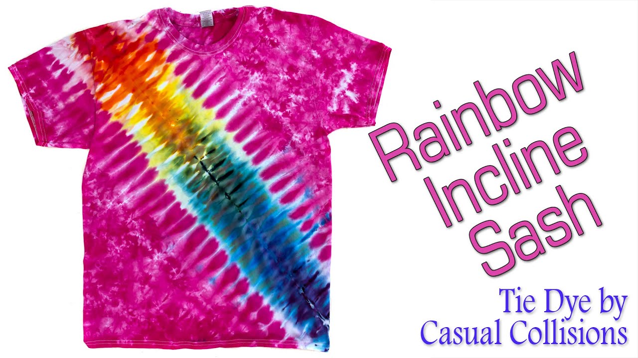 Tie Dye: Rainbow Sash  [Ice Dye, Liquid Dye]