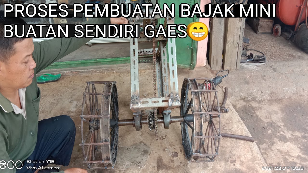 Cara mebuat bajak sawah mini sederhana