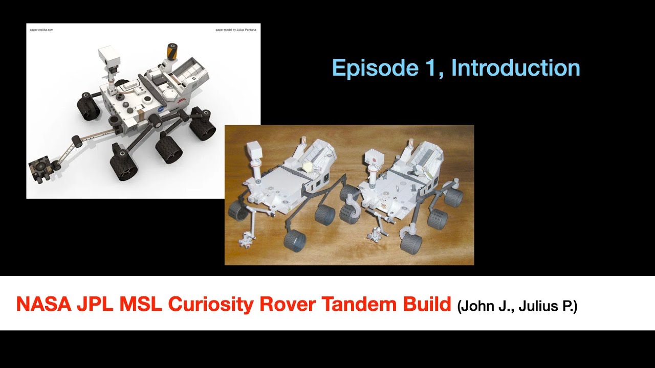 Paper MSL Curiosity Rover in 