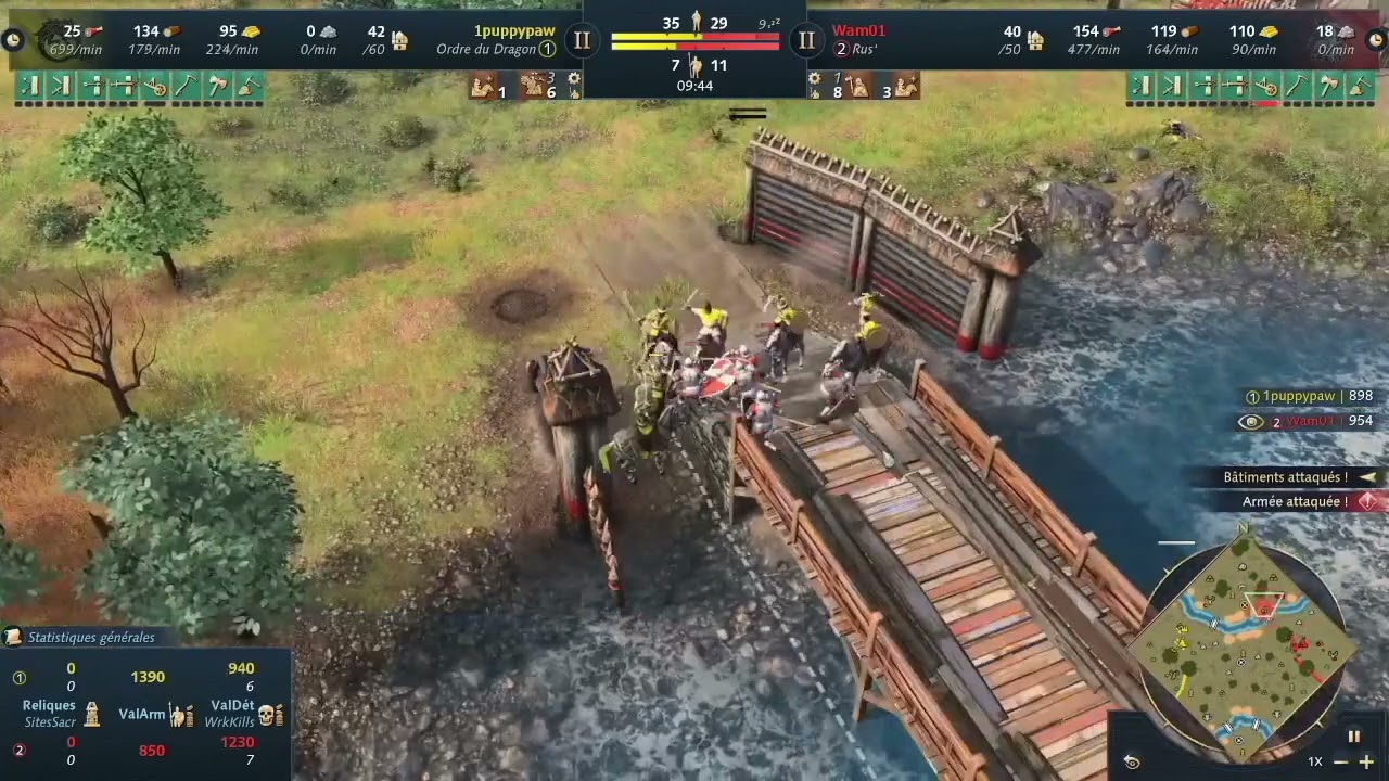 Age Of Empire IV - Cast du Royaume Ascendant !!! Finale !! 1Puppypaw VS Wam01 !!!
