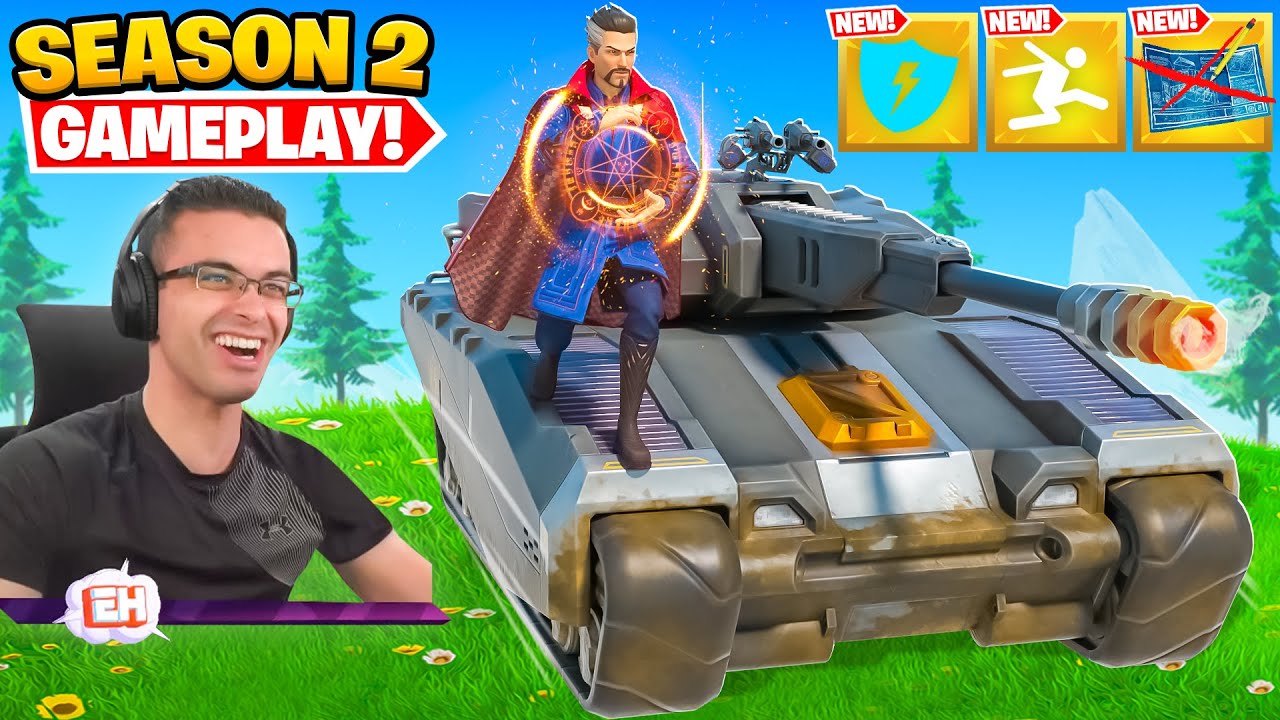Nick Eh 30 reacts to Fortnite Season 2 GAMEPLAY CHANGES!