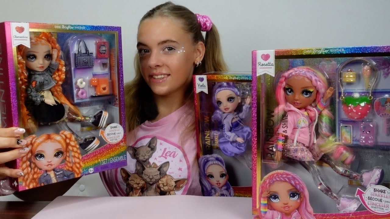 Unboxing Rainbow High Sparkle & Shine panenek  /LEA