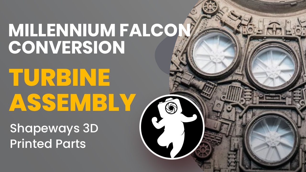Millennium Falcon Conversion; Shapeways turbine assembly