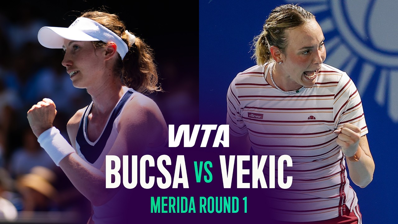 Cristina Bucsa vs. Donna Vekic | 2026 Merida Round 1 | WTA Match Highlights