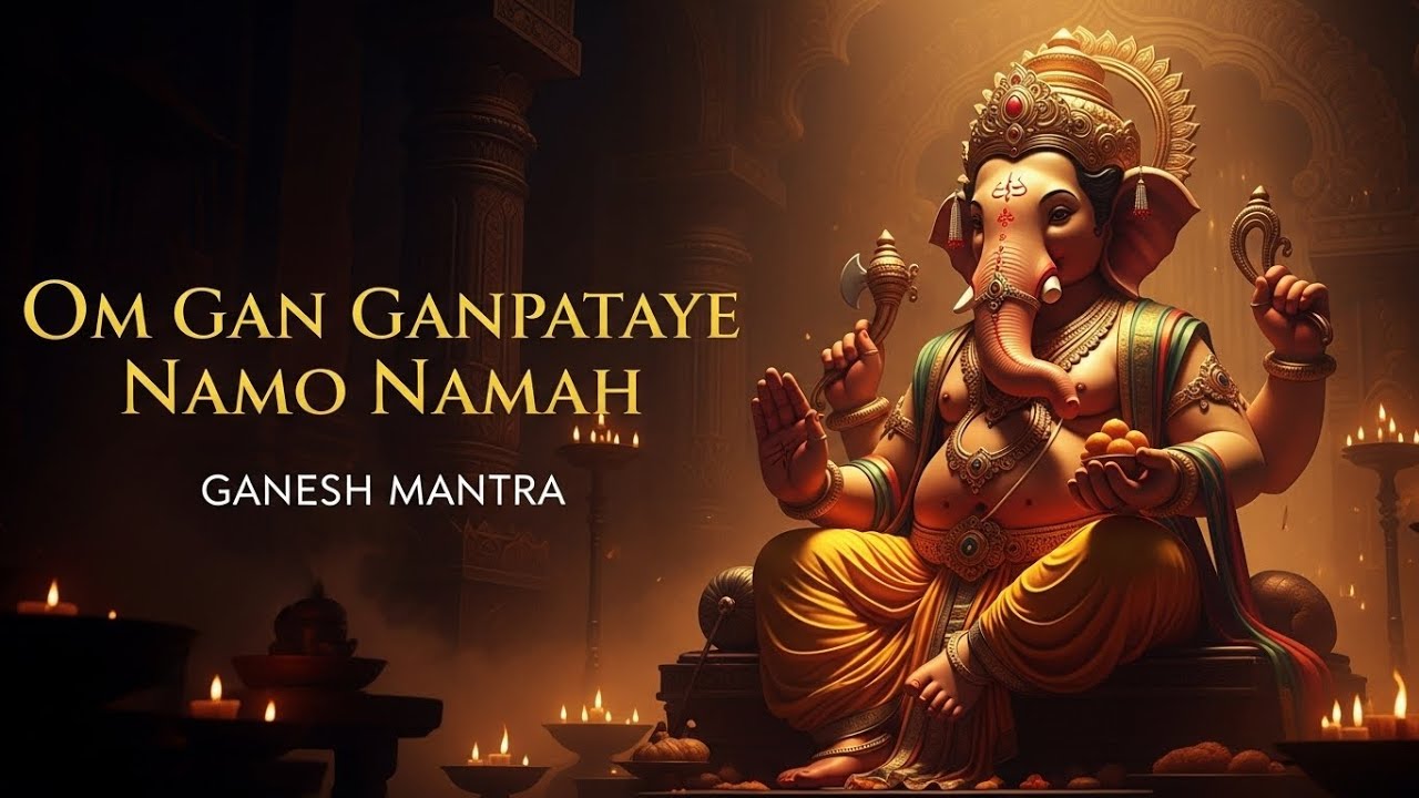 Om Gan Ganpataye Namo Namah Chanting for Positive Vibes, Wealth, Growth, Peace and Success