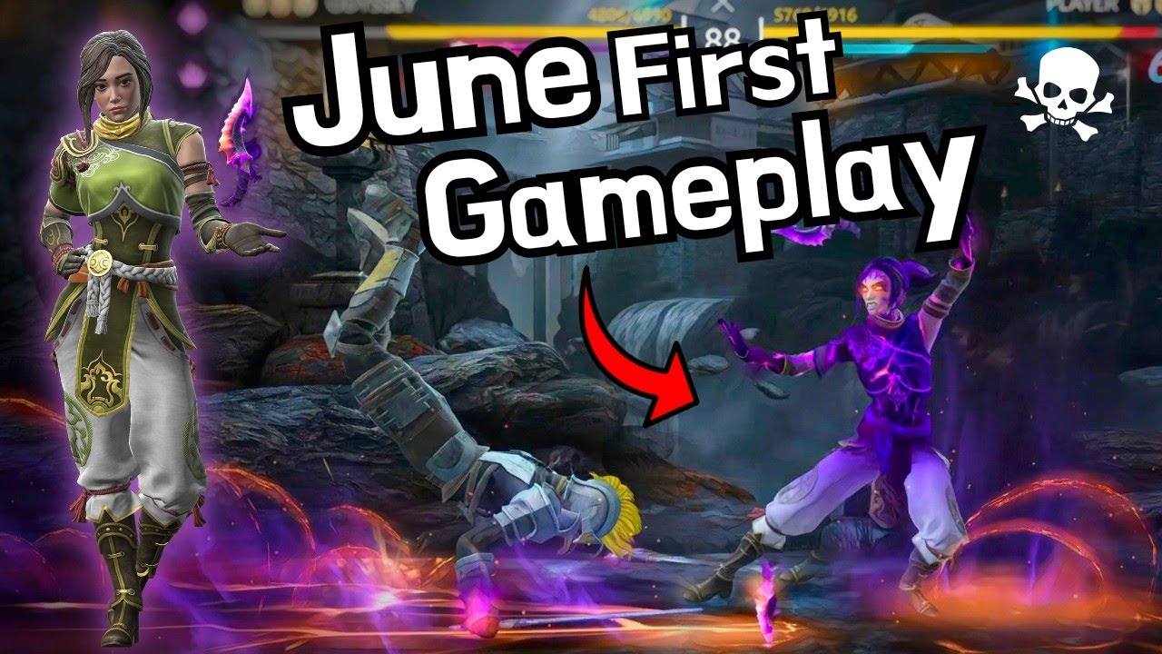 June - FIRST FEMALE LEGENDARY HERO Gameplay 🔥 || *June* Will Blow your Mind || Shadow Fight 4 Arena