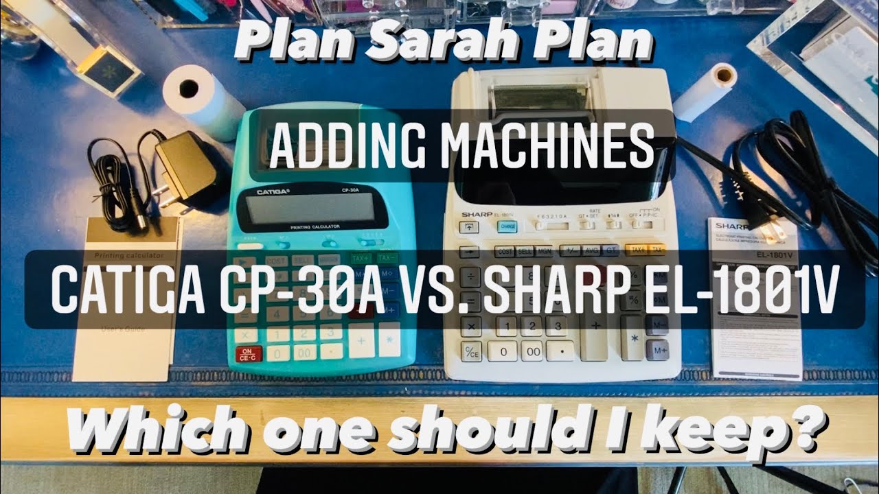 Сравнение счетных машин! | CATIGA CP-30A против SHARP EL-1801V
