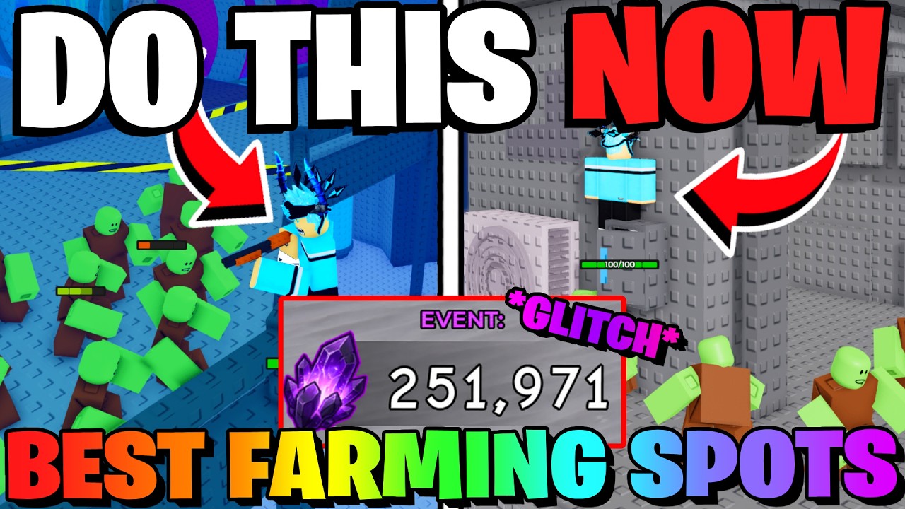 2 BEST VOID SHARDS AFK FARMING SPOTS in Survive Zombie Arena! (INSANE GLITCH)