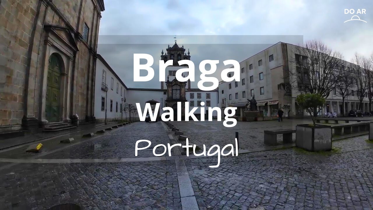 Sé de Braga – Portugal in 4K | Do Ar Virtual Tour | Walking Moments