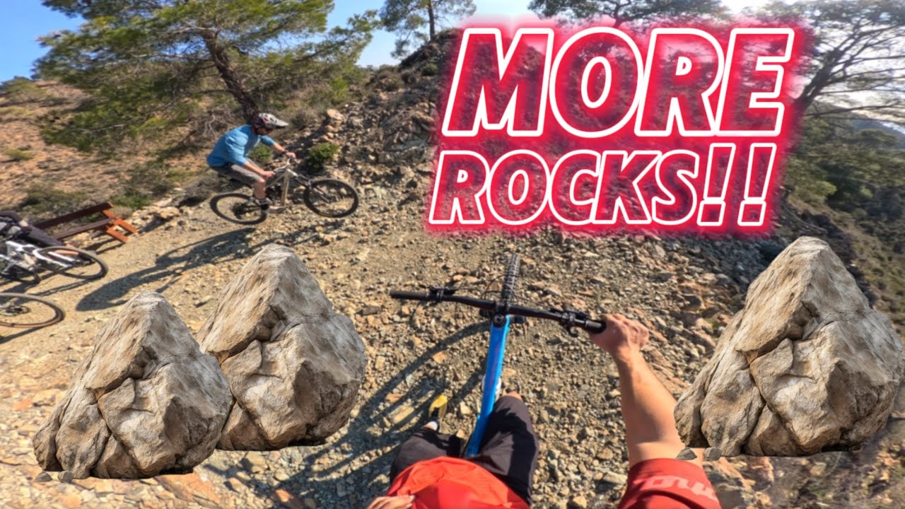 IT RAINS ROCKS IN THIS MTB TRAIL | KYPARISSIA TRAIL