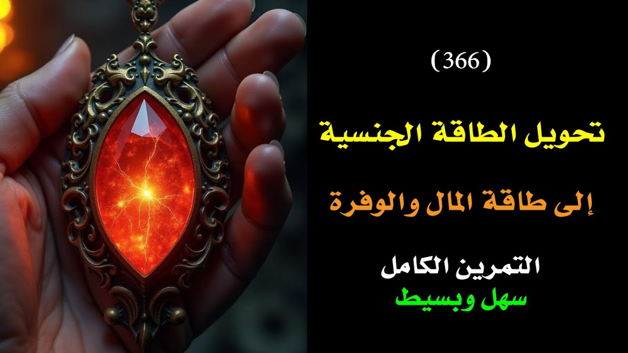 تحويل الطاقة الجنسية إلى طاقة المال والوفرة بأبسط طريقة🗝️ 👑 | درس 366