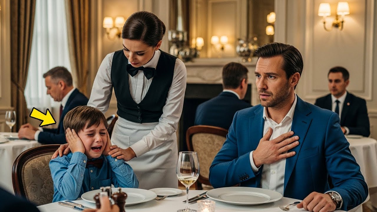 Der autistische Sohn eines Milliardärs schrie im Restaurant – bis eine Kellnerin das Undenkbare tat!