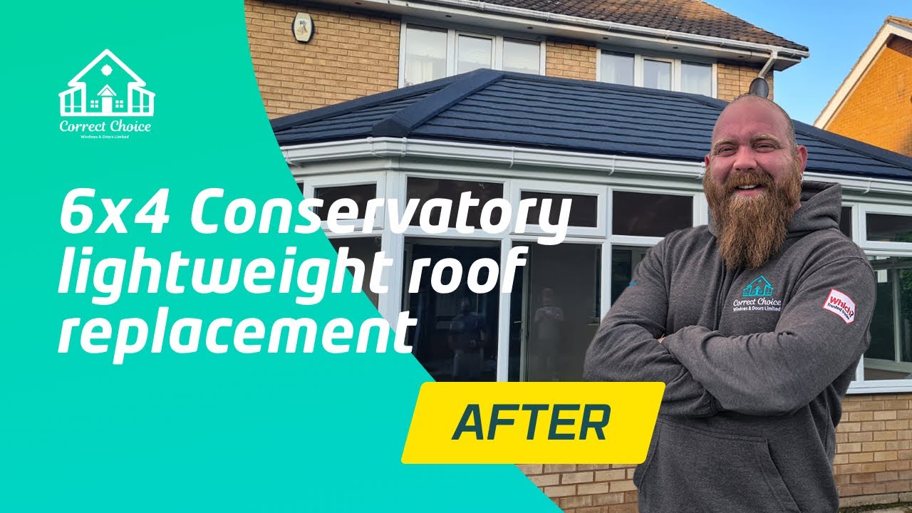 6x4 Conservatory lightweight roof replacement (After)