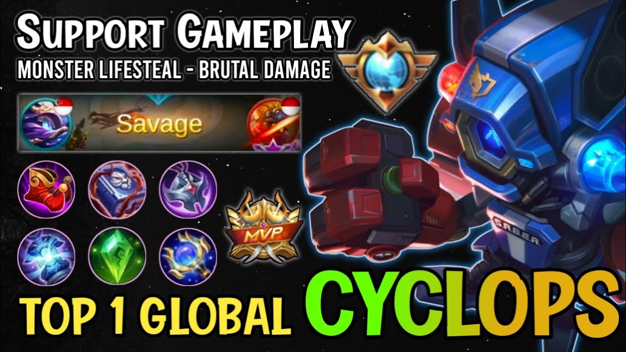 Cyclops Savage Build!! Best Build Cyclops Top 1 Global 2021 | Cyclops Gameplay - Mobile Legends