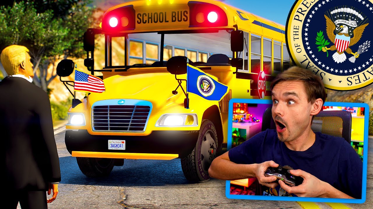 In GTA 5... President Trump NEEDS your School Bus! (Mods) #GTA5Mods