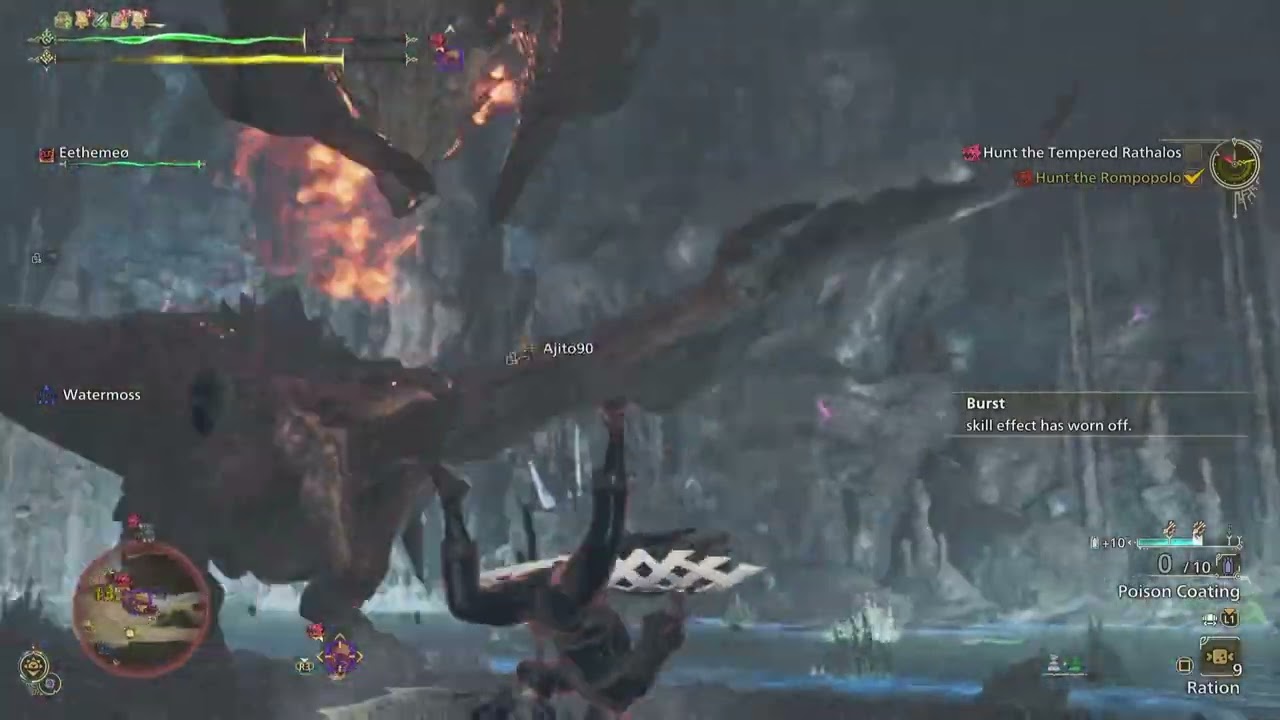 Monster Hunter Wilds_6 Stars Tempered Rathalos and Rompopolo_Crown_Bow