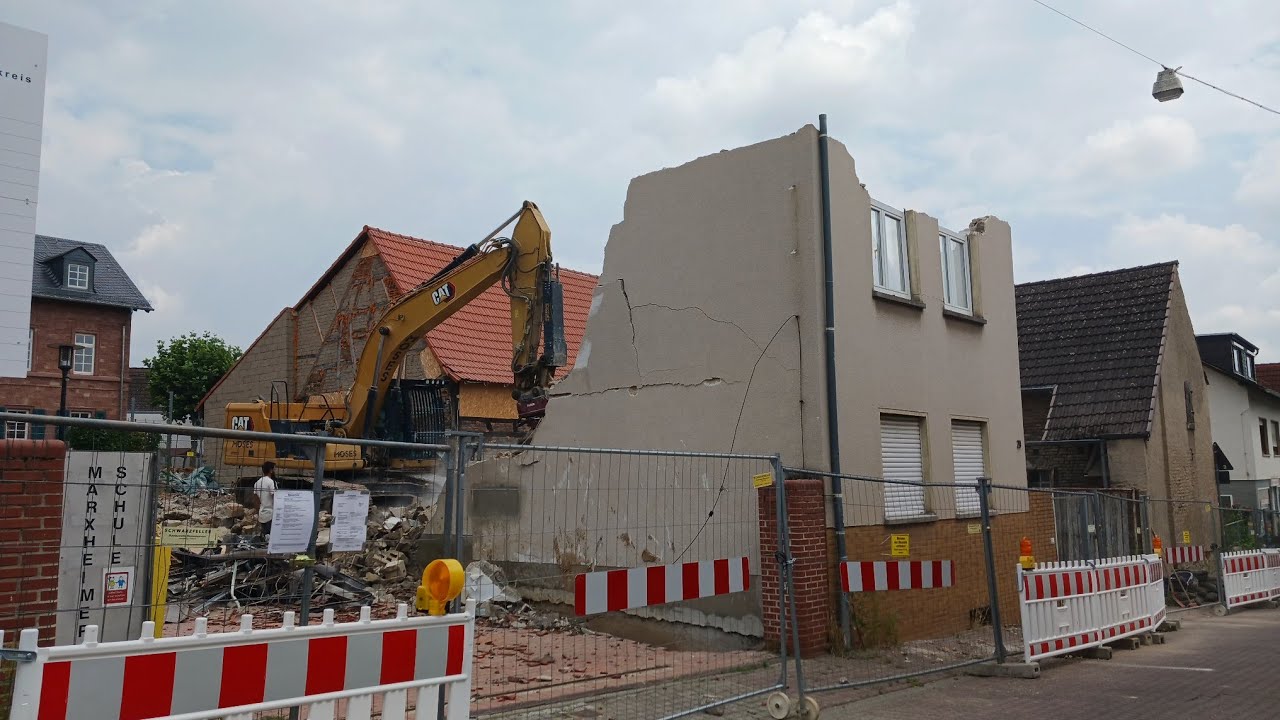 Abriss der Schulstraße 29 in Hofheim Marxheim