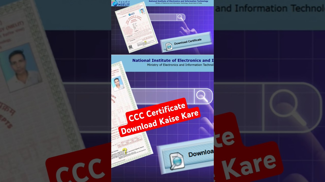 CCC Result, Certificate Download