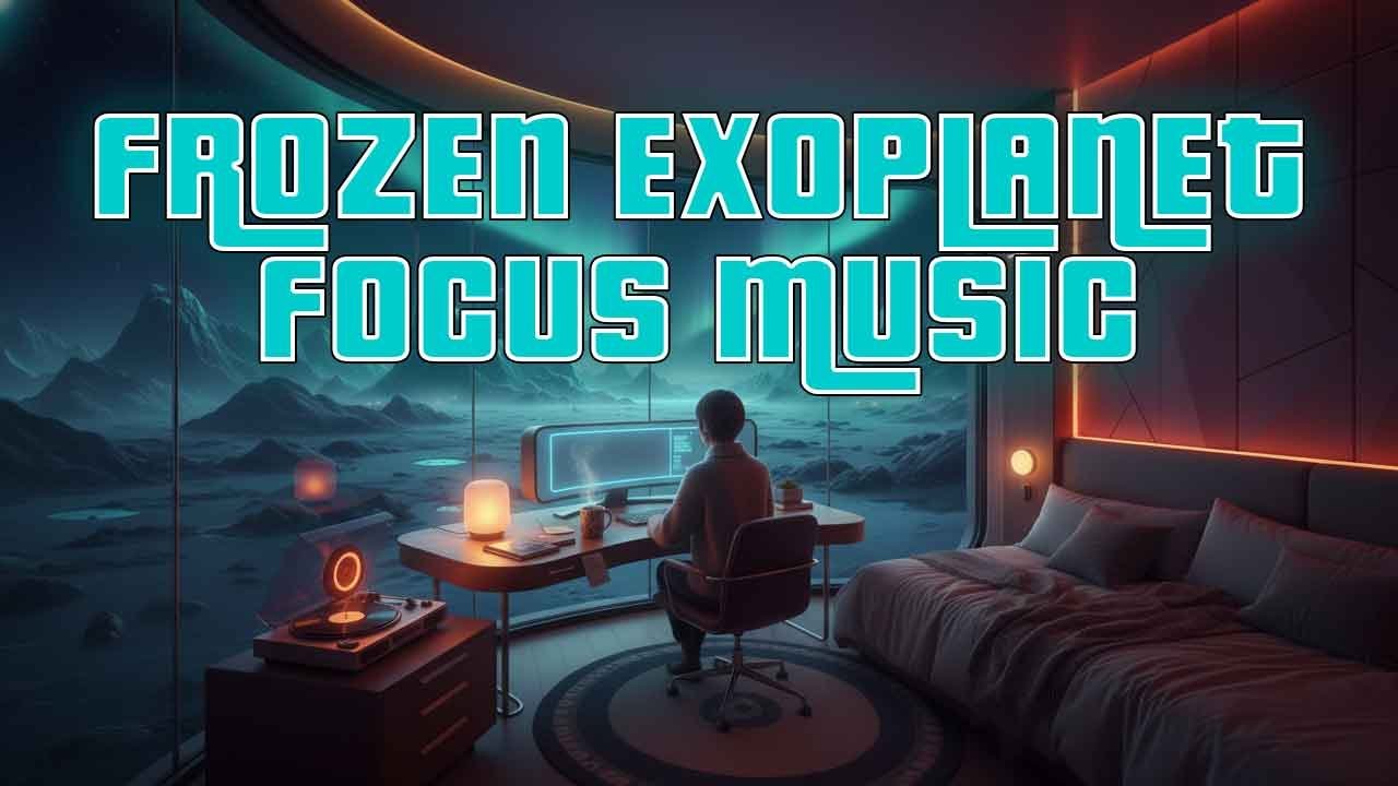 Focus on the Frozen Exoplanet – 90 Minutes of Ambient Study Music
