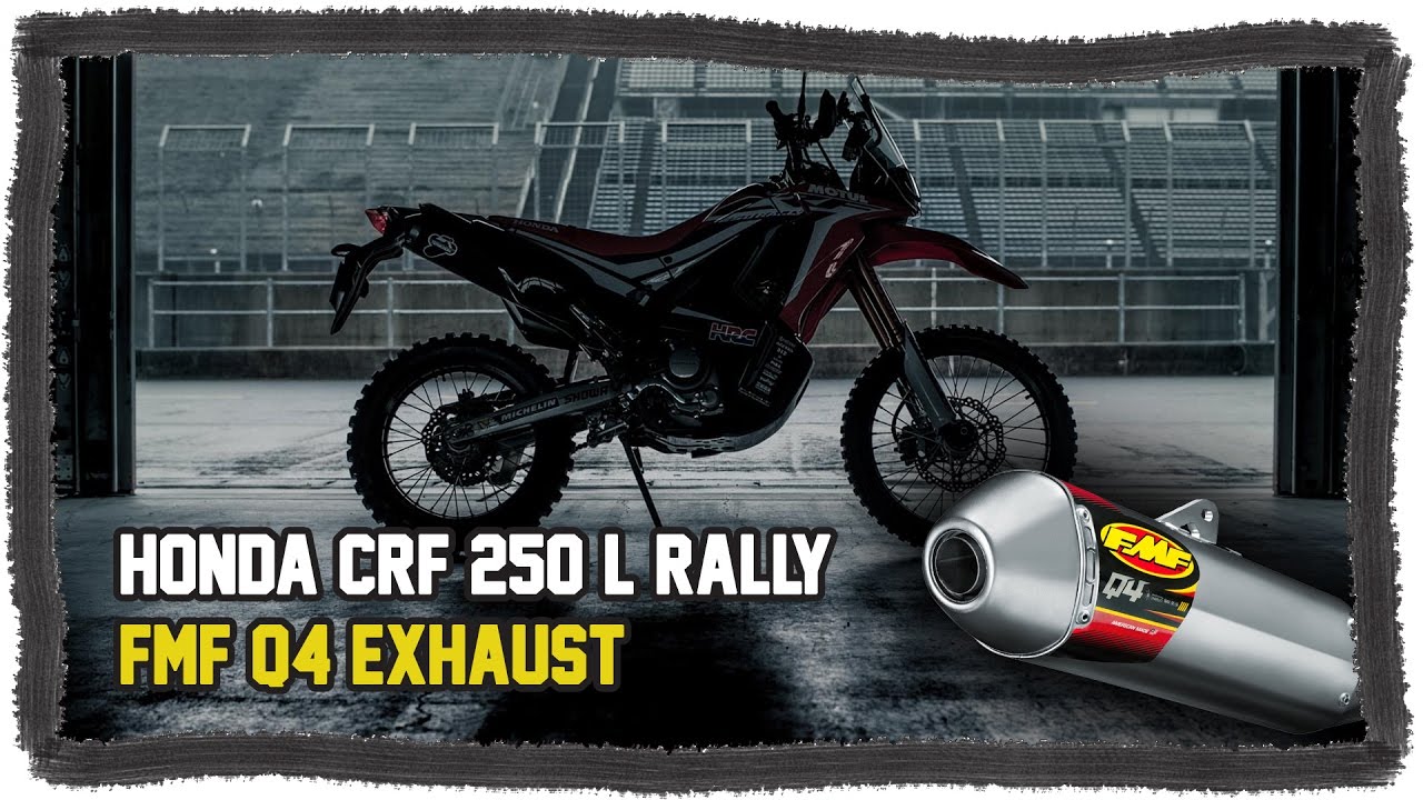 Honda CRF 250L Rally FMF Q4 vs Stock Exhaust Sound & Free Ride