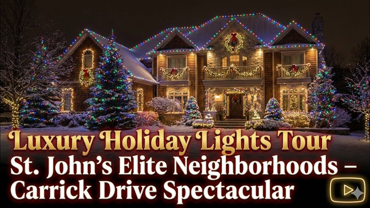 Luxury Holiday Lights Tour: Saint John's Elite Neighborhoods &ndash; Carrick Drive Drive By