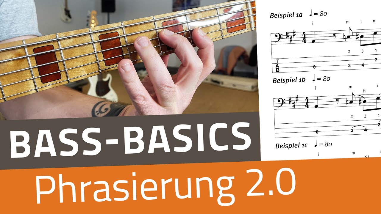 Bass Basics: Phrasierung 2.0 –Der Basslinie „Groove“ einhauchen