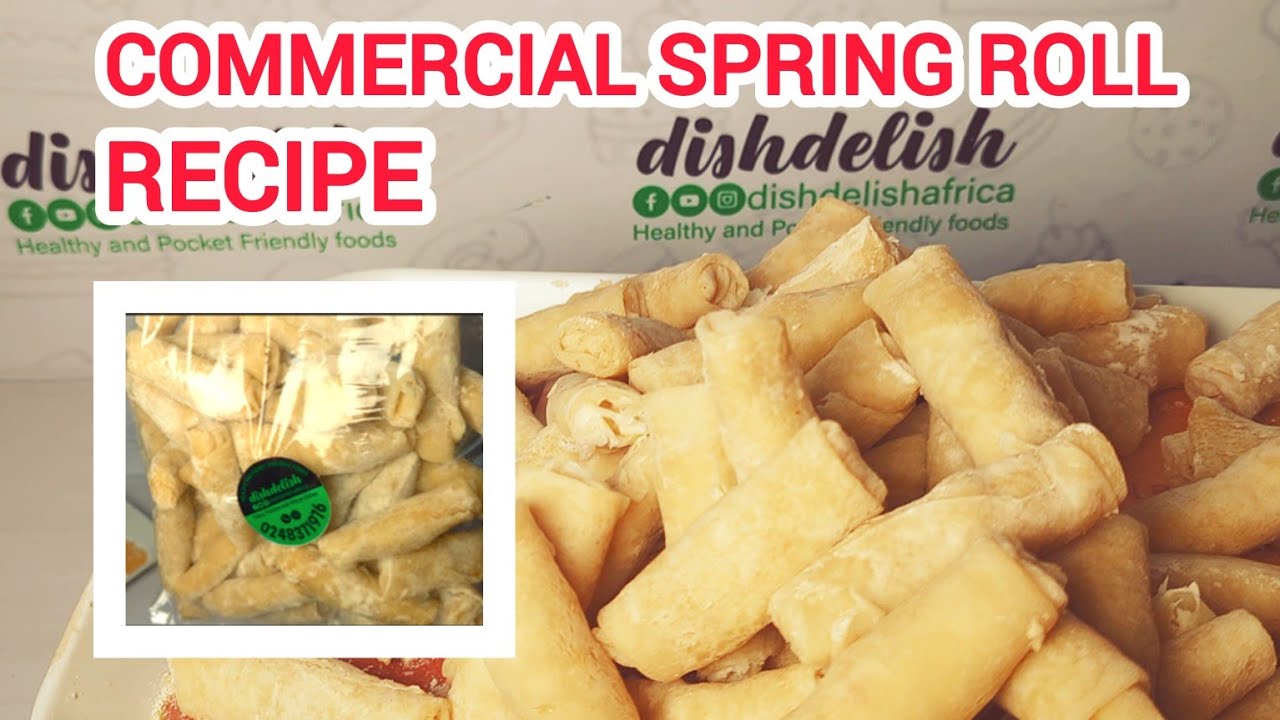 COMMERCIAL SPRING ROLL RECIPE | MAKING SPRING ROLLS FOR SALE 