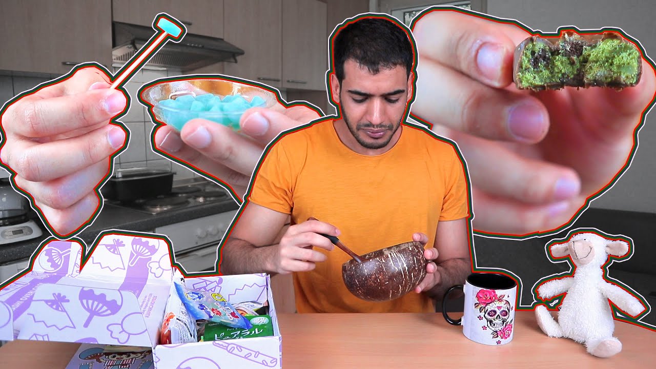 تجربة اغرب الحلويات اليابانية Japan Candy Box Unboxing