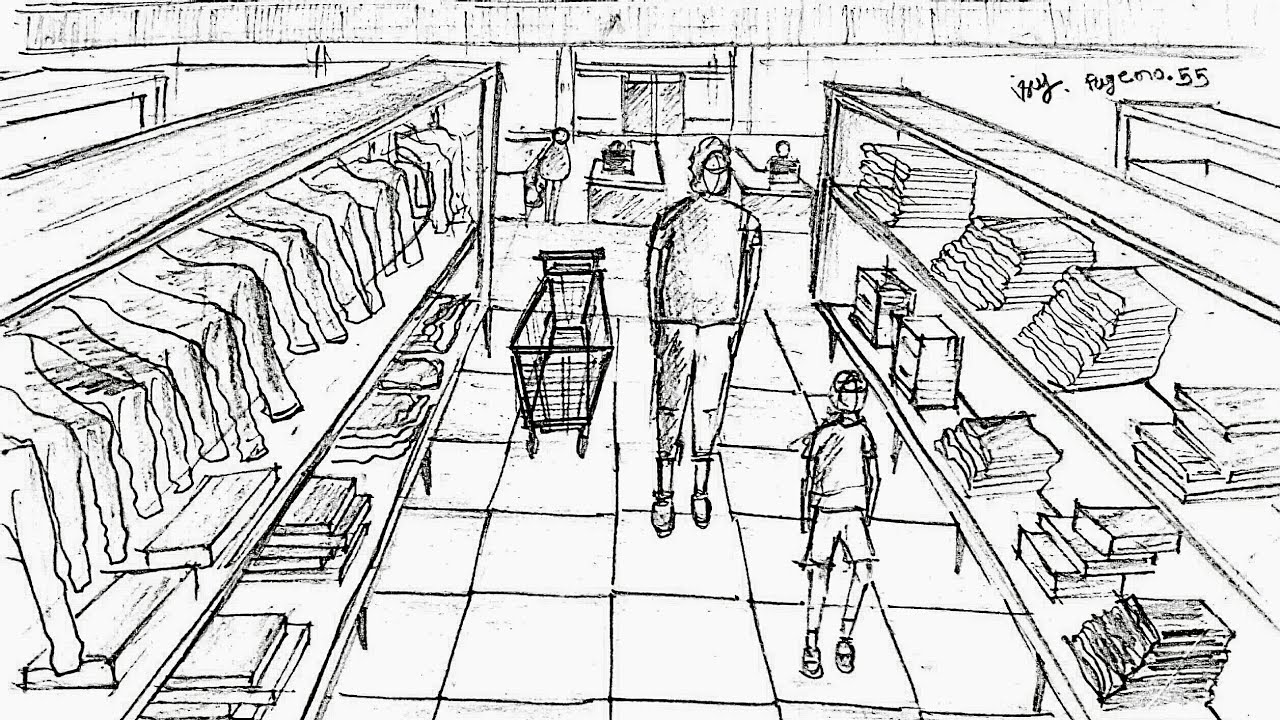 Nata drawing questions.  One point perspective